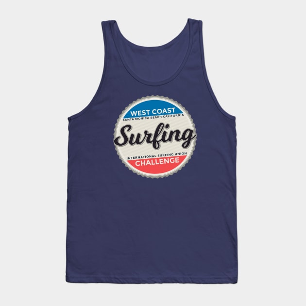 Surfing challenge Tank Top by Vilmos Varga